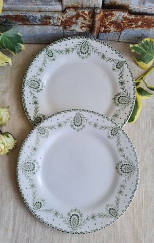 Anciennes assiettes desserts - 2,