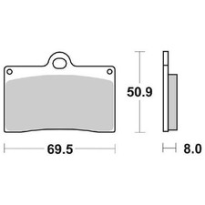 Plaquettes De Frein Avant SBS 566 HS LAVERDA SPORT FORMULA 650 1995 2001