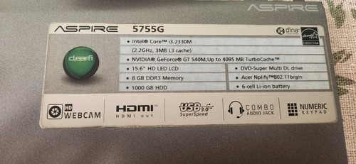 Pièces acer aspire 5755g - pièces,