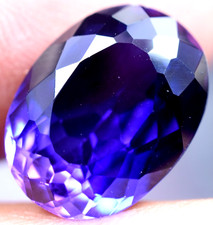 Très Propre 9.50 CT Naturel Violet Tanzanite Bleue If Ggl Certifié Ample Gemme