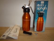 AS AUTO SIPHON 1/2 LITRE CHANTILLY CUISINE VINTAGE RECETTES DESSERTS SALES ET SA
