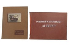 Lot 2 catalogues de Presses à Imprimer Suisse Allemagne - Albert / Winkler 1909