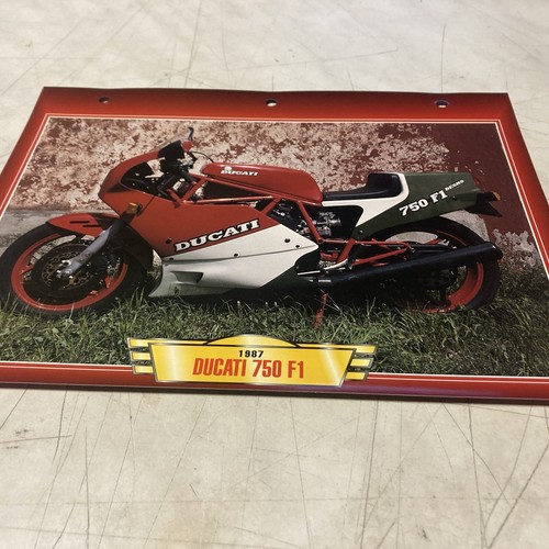 Ducati 750 1987 fiche carte - ducati,