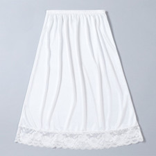 Femme Faux Satin Soie Jupe
