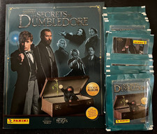 LOT PANINI 50 POCHETTES + ALBUM HARRY POTTER SECRET DE DUMBLEDORE DISNEY MINT