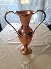 Cruche/pichet/carafe vintage en cuivre avec anses en cuivre