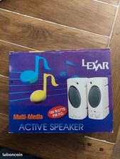 Pour PC ou portable : enceintes Lexar 160 Watts P.M.P.O. Active speaker