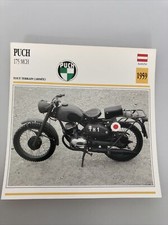 Puch 175 MCH armée 1959 carte moto de collection Atlas Autriche