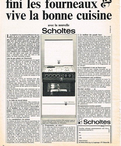 Publicite 1966 scholtes - ,
