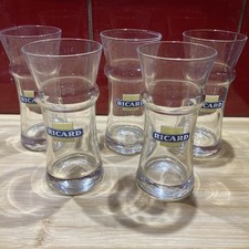 RICARD 5 verres gagnère carré jaune long drink  22 cl