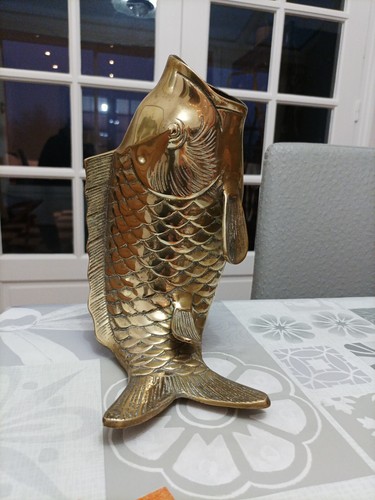 Vase vintage carpe koi - vintage, en
