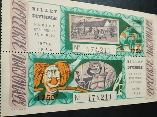 Rare billet clown cirque - rare:a+b".billet, clown".cirque