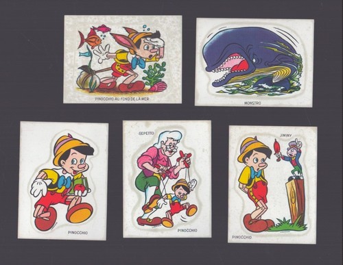 Walt disney 5 autocollants - walt,