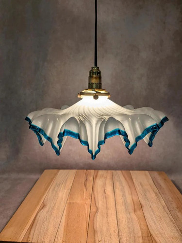 Suspension vintage opaline - suspension,