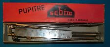 ANCIEN PUPITRE ARTICULÉ CHROMÉ SEBIM GERMANY H 150cm . MUSIQUE FANFARE ORCHESTRE