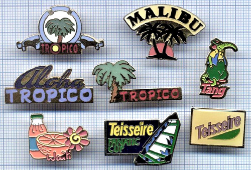 Lot pin vintages boissons - lot,