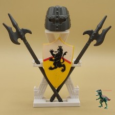 Playmobil armurier médiéval-chevalier lion-exposant d'armes-guerrier ancien