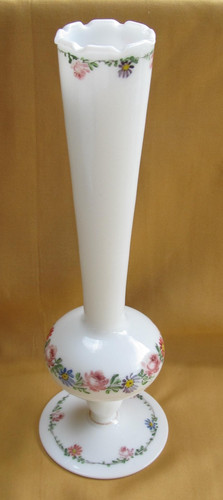 Ancien vase opaline blanche - ancien,