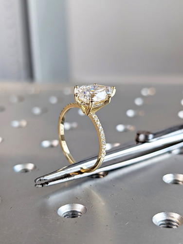 Bague solitaire poire - poire, en