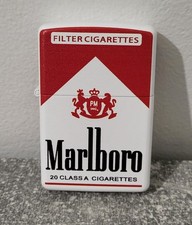 Briquet Tempête Marlboro Type Zippo Briquet A Essence Neuf Blanc Et Rouge