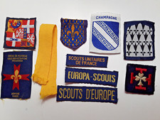 Gros lot Guides et  scouts d'Europe 10 patch, badge, écusson GSE 16