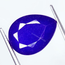 Pierre précieuse en vrac 8,56 ct saphir bleu naturel certifié non chauffé pie...