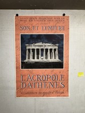 Rare affiche ancienne Acropole
