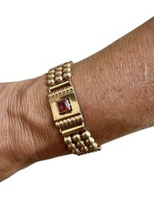 Bracelet 1925 art déco travail Boules design vintage ancien collector