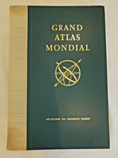 Grand Atlas Mondial – Reader’s Digest – cartographie vintage 1963