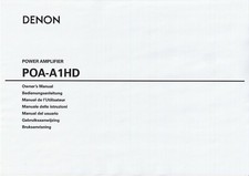 Manuel D'Utilisation Pour Denon POA-A1 HD