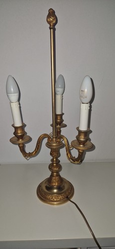 Lampe bouillotte bronze doré