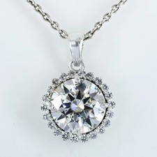 Pendentif solitaire diamant