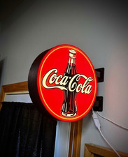 Enseigne lumineuse coca cola - enseigne,