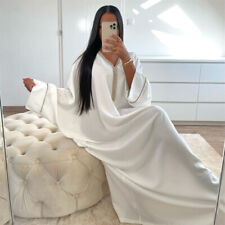 Robe Longue Femme Modest Kaftan Dubaï Abaya Musulman Farasha Robe Fête Islamique