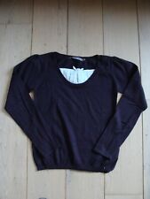 Pull 2 en 1 aubergine  taille 12 ans