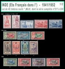 INDE - 1941/1952 - 45 timbres