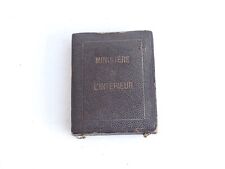 Ecrin pour médaille Ministère de l'intérieur  Belle époque
