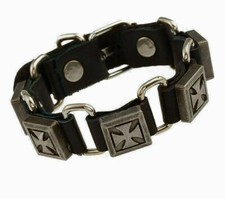 BRACELET CROIX DE FER TEMPLIER/BIKERS