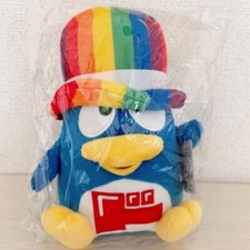 Peluche chapeau arc-en-ciel