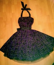 Robe soirée violette et noire
