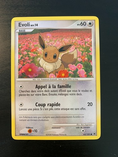 Carte pokémon commune - pokémon, evoli
