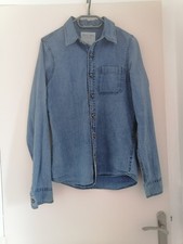 Chemise homme en jean bleu - Manches longues - Taille S - Abercrombie & Fitch
