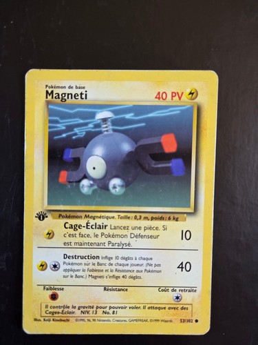 Carte pokémon magneti edition - carte,
