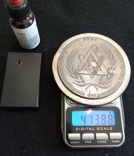 Grosse medaille 414g argent - 414g,