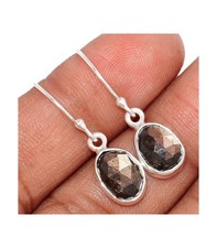 Boucles d'oreilles Saphir doré de Zawadi facetté KC87