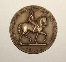 Médaille bronze Gendarmerie Nationale de France - 1946 - Rispal - TBE