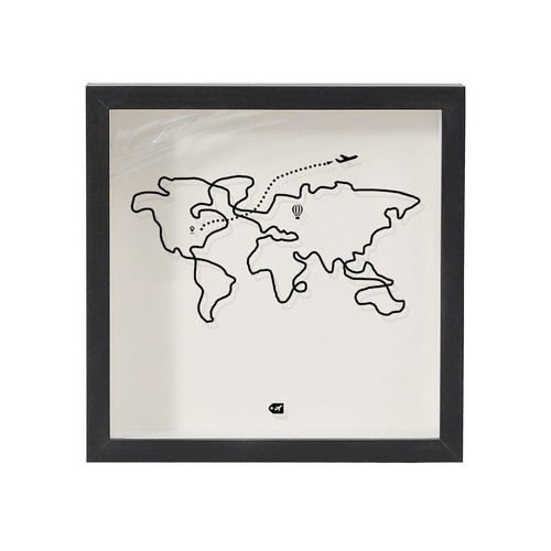 Cadre billet voyage art - billet,