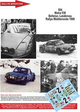 DECALS 1/43 REF 0584 MATRA 530