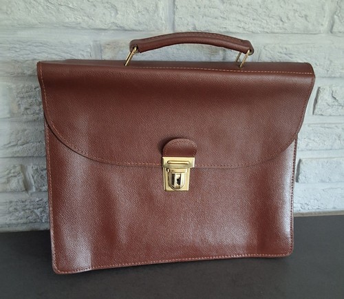 Cartable cuir marron - cartable,