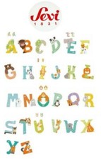 Sevi Lettres Bois Colorées